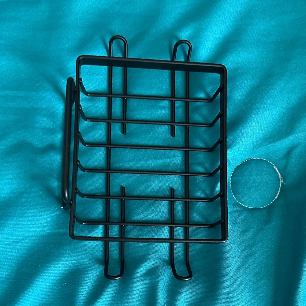 Black Metal Wall Rack